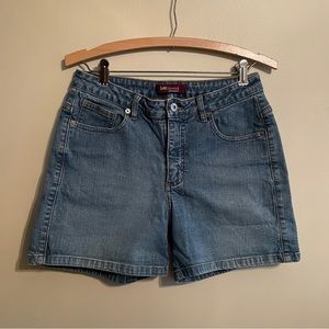 Lee Jean Shorts Riveted Ultimate 5 Mom Size 10 Medium Blue